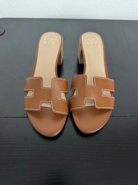 Crown & Ivy block heels